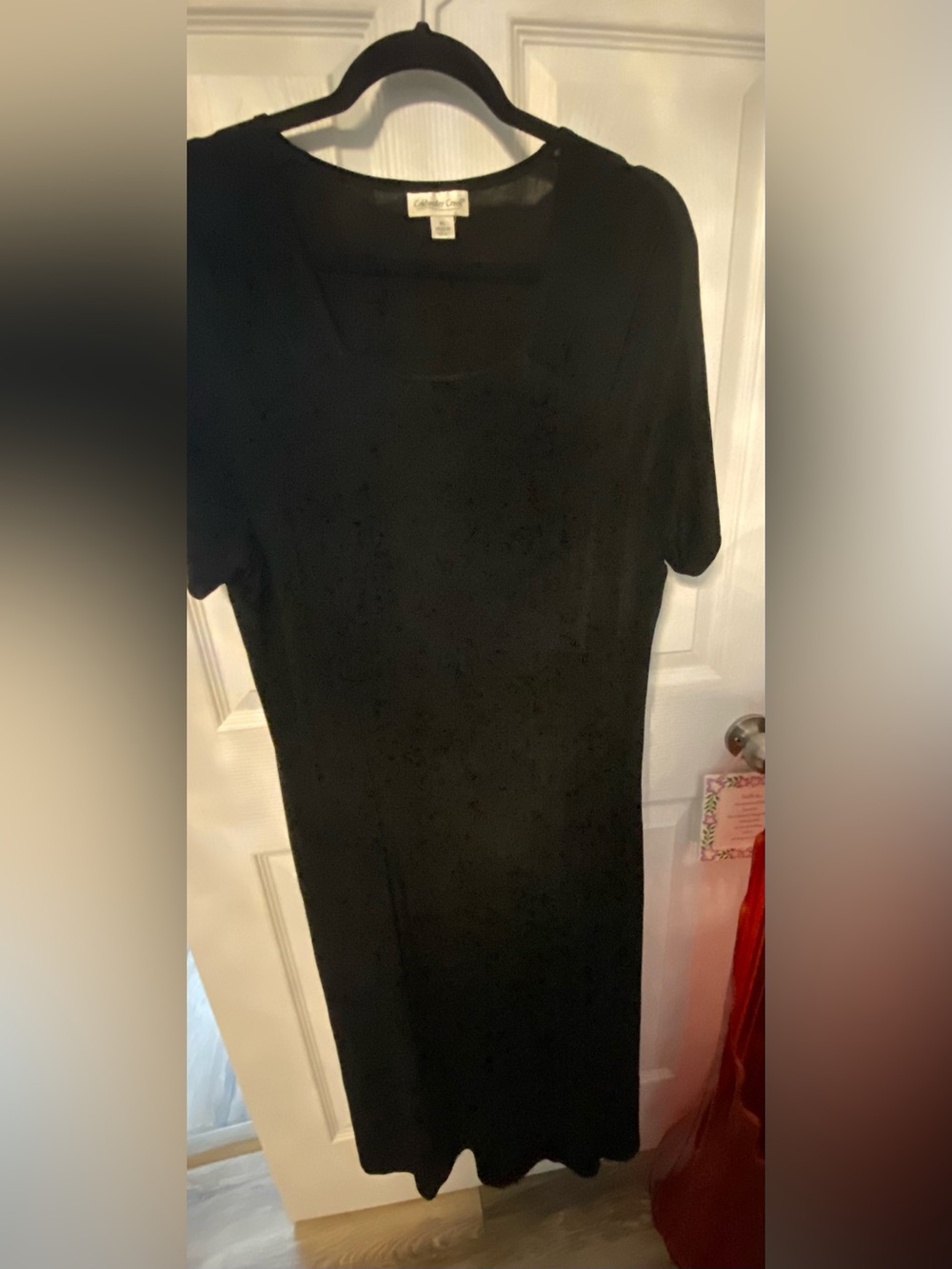 Coldwater Creek Black Short-Sleeve Dress